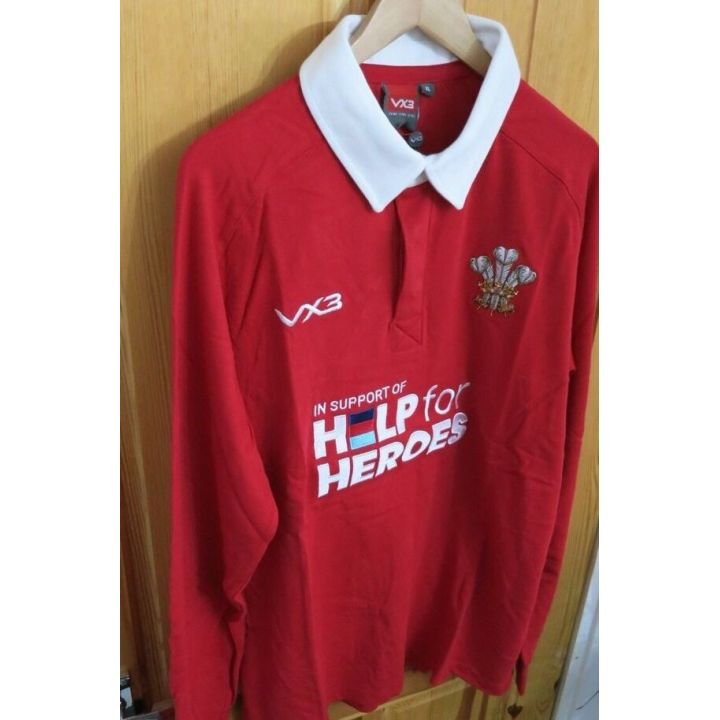 Tricou VX3 Help 4 Heroes Wales Rugby, M