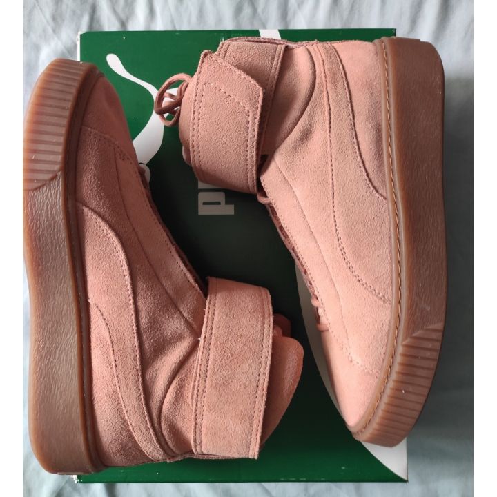 Ghete Puma Platform Mid Suede roz