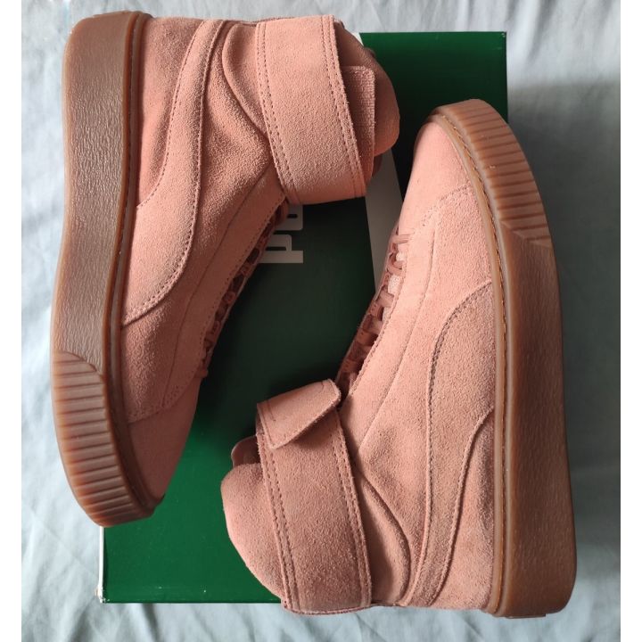 Ghete Puma Platform Mid Suede roz