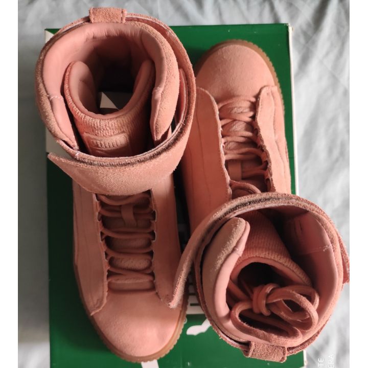 Ghete Puma Platform Mid Suede roz